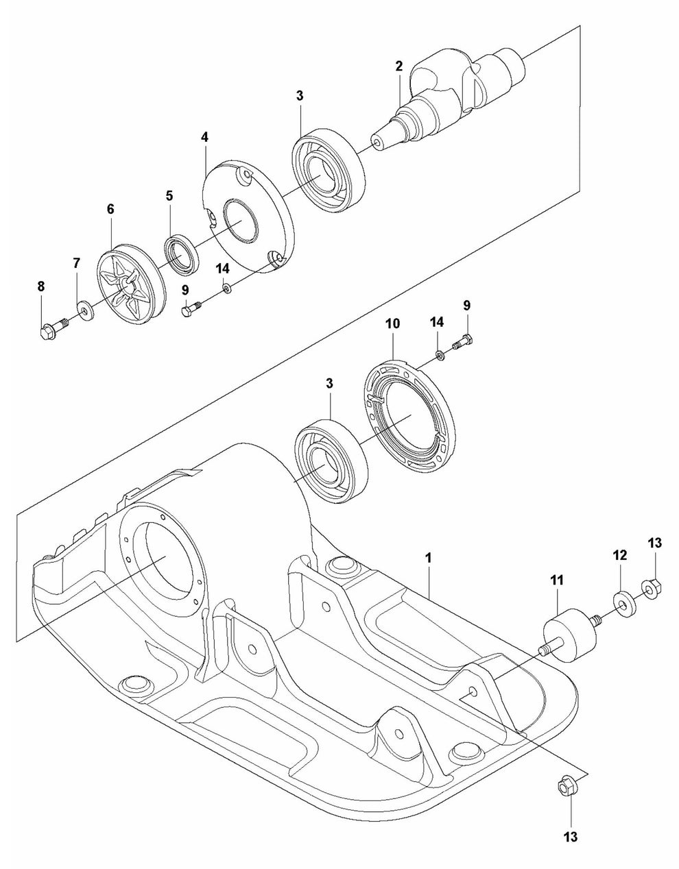 LF 60 LA Ground Plate Installation Assembly Parts by Husqvarna