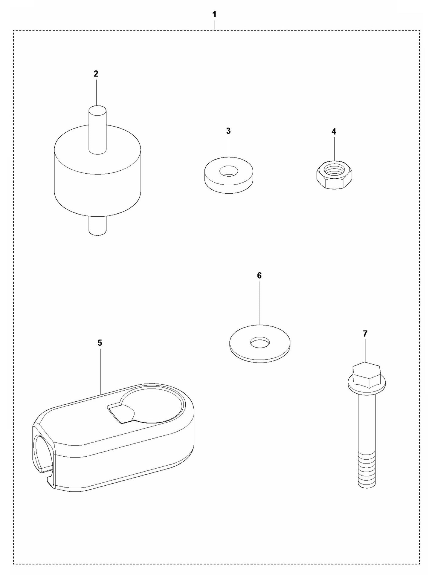 LF 60 Shock Absorber Repair Kit Assembly Parts by Husqvarna