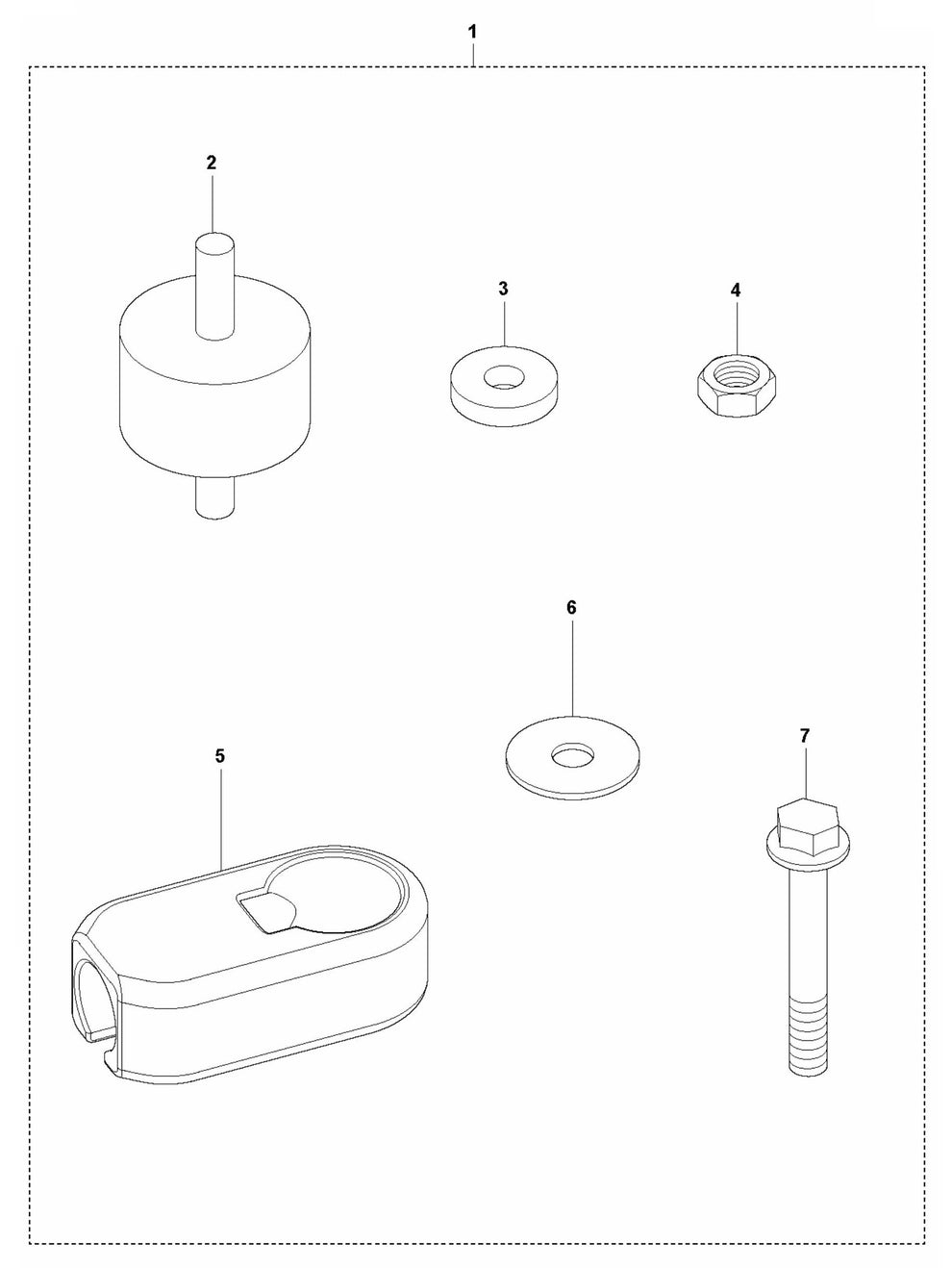 LF 60 Shock Absorber Repair Kit Assembly Parts by Husqvarna