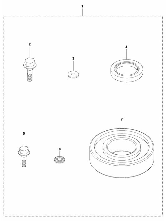 LF 60 LA Eccentric Element Repair Kit Assembly Parts by Husqvarna