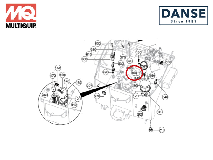 98263 Cap, Hydraulic Tank For AR14H Ride On Rollers By Multiquip