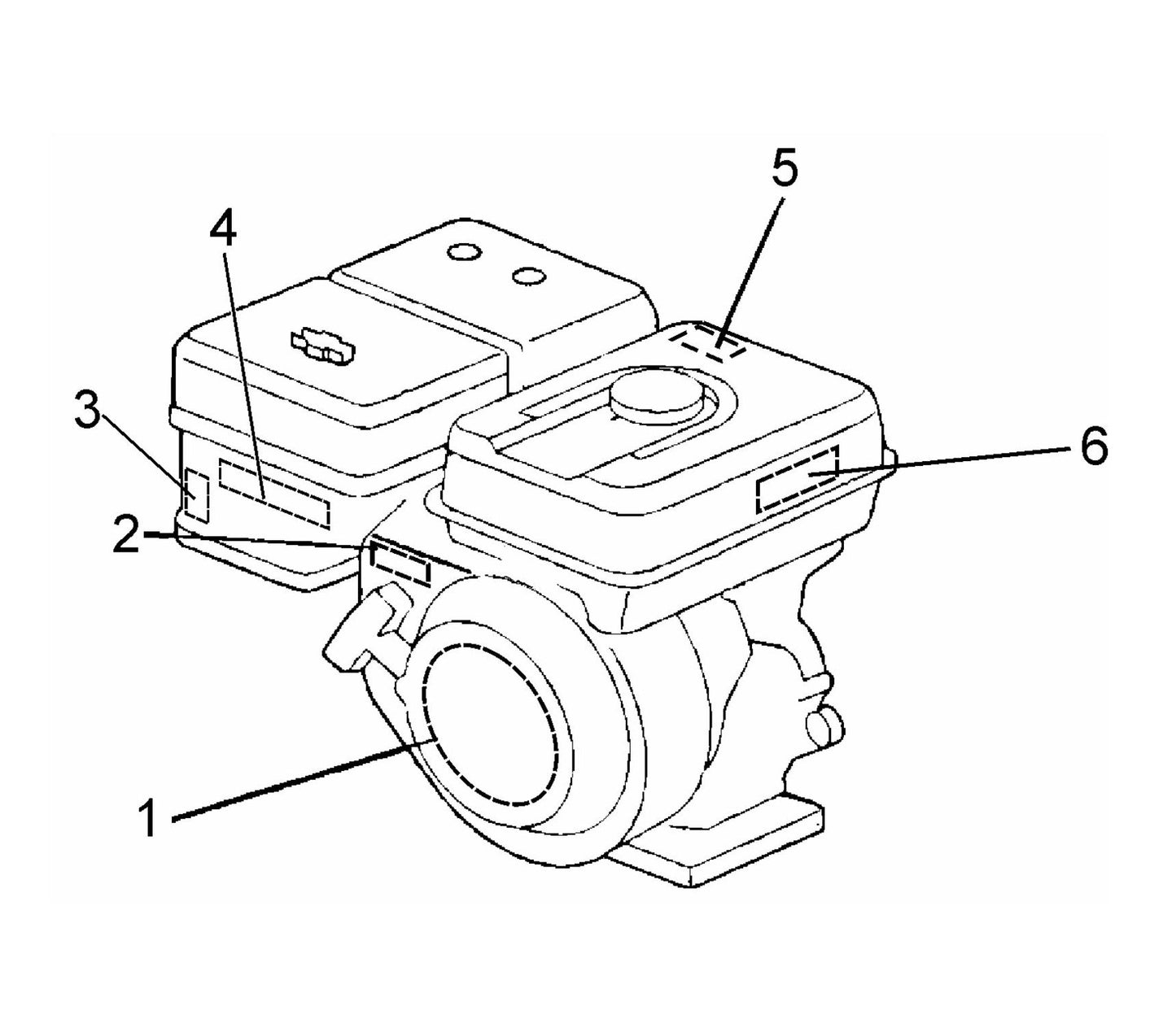 SP1G HONDA GX200UT2QXC9 Label Assembly Parts