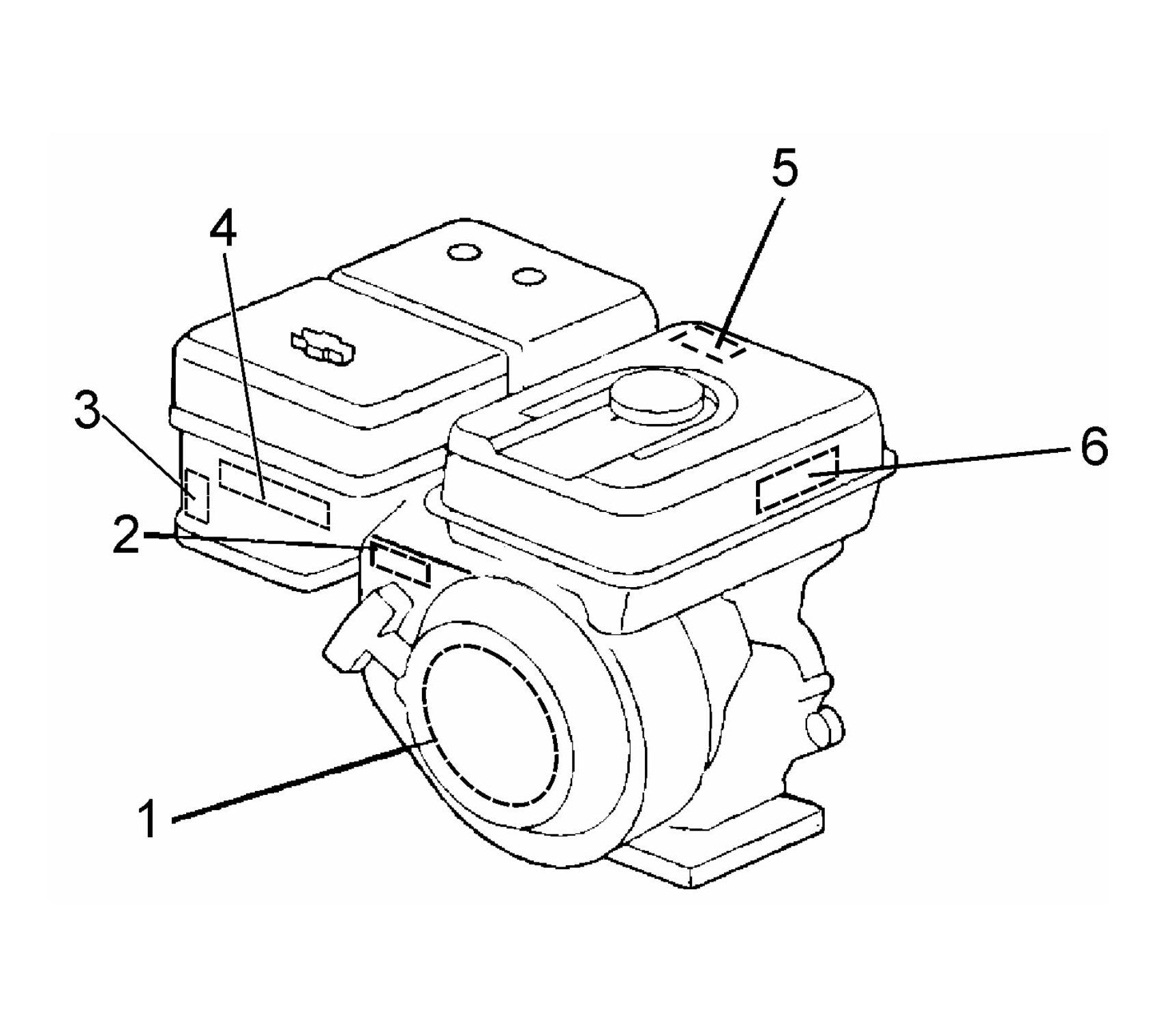 SP1G HONDA GX200UT2QXC9 Label Assembly Parts