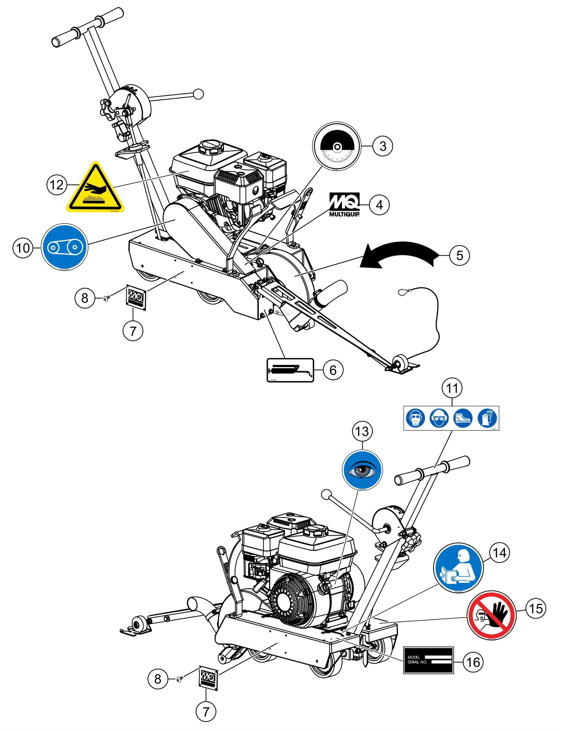 SP1G Nameplate And Decals  Assembly Parts