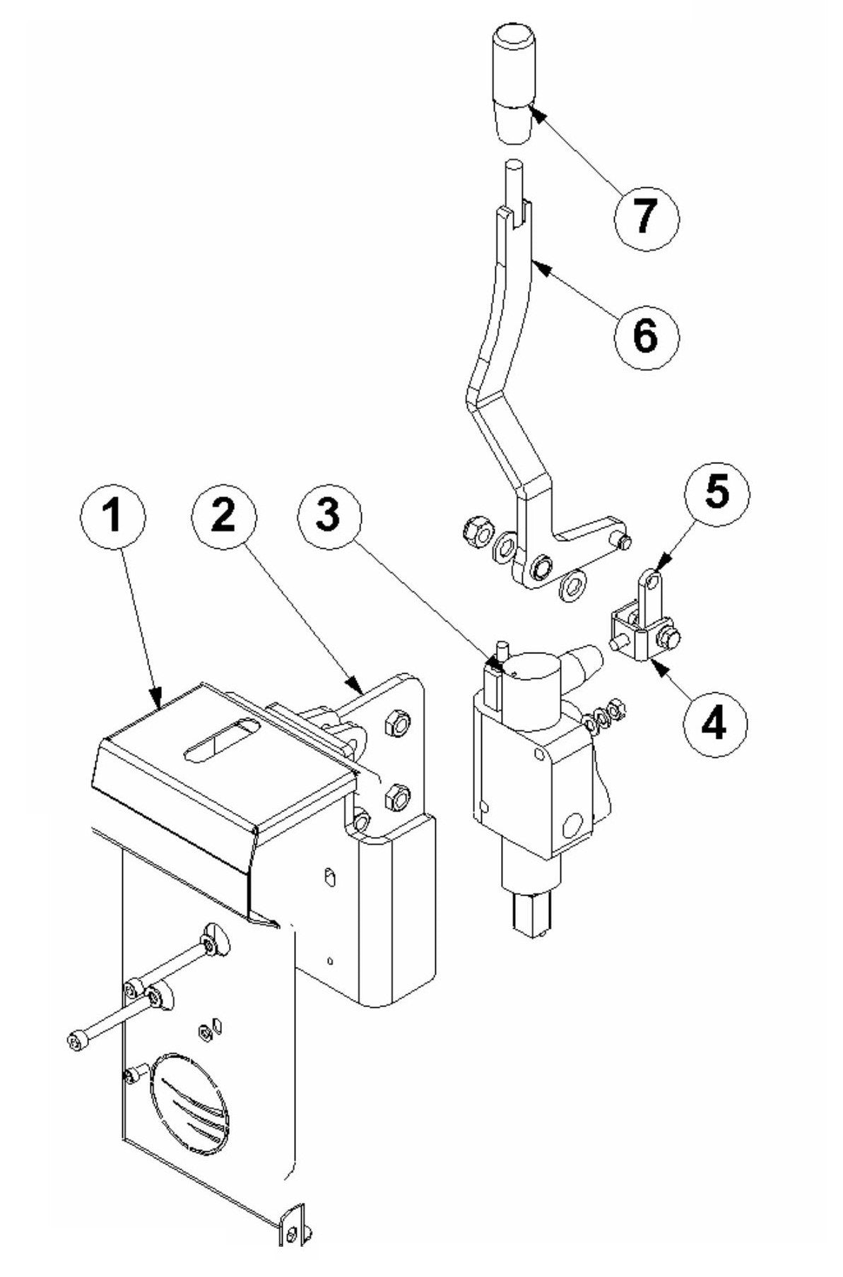 BMS-220LP-V2 Drive Lever Assembly Parts by Husqvarna