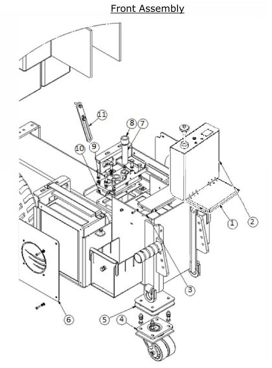 BMS-220LP-V2 Front Assembly Parts by Husqvarna