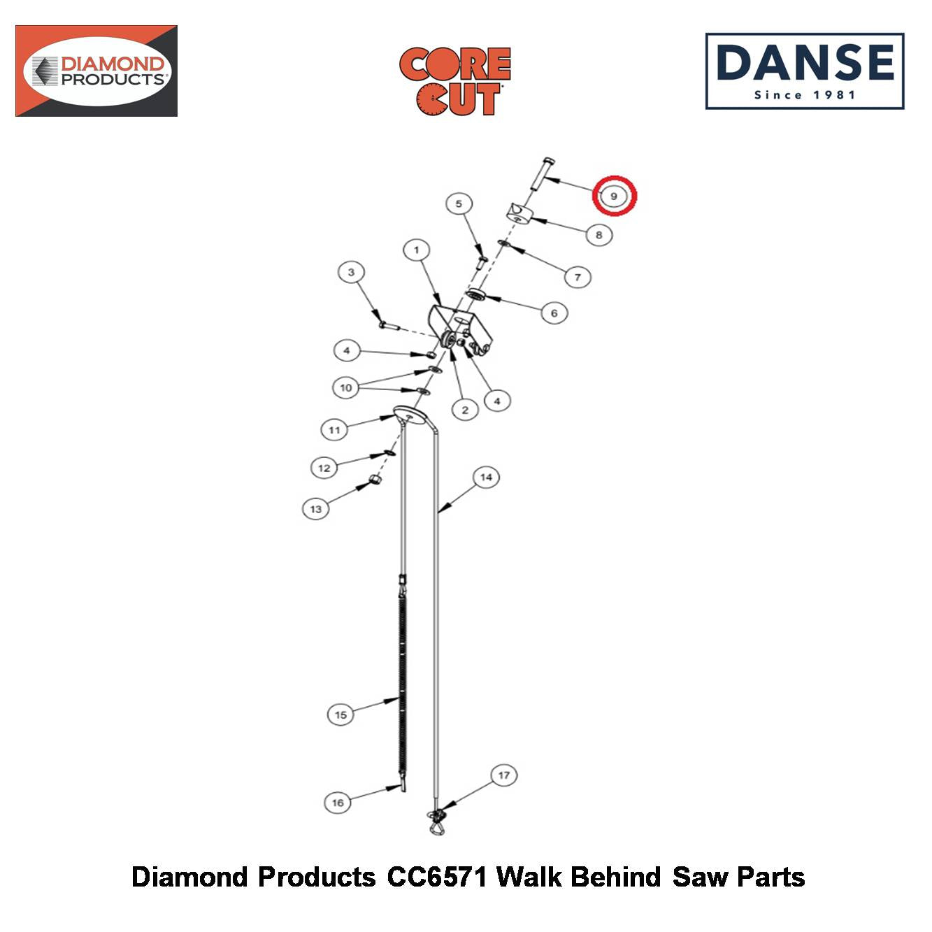 3/8-16X2-1/4 Hex Capscrew 2900079 Fits Core Cut CC6571 Walk Behind Saw By Diamond Products