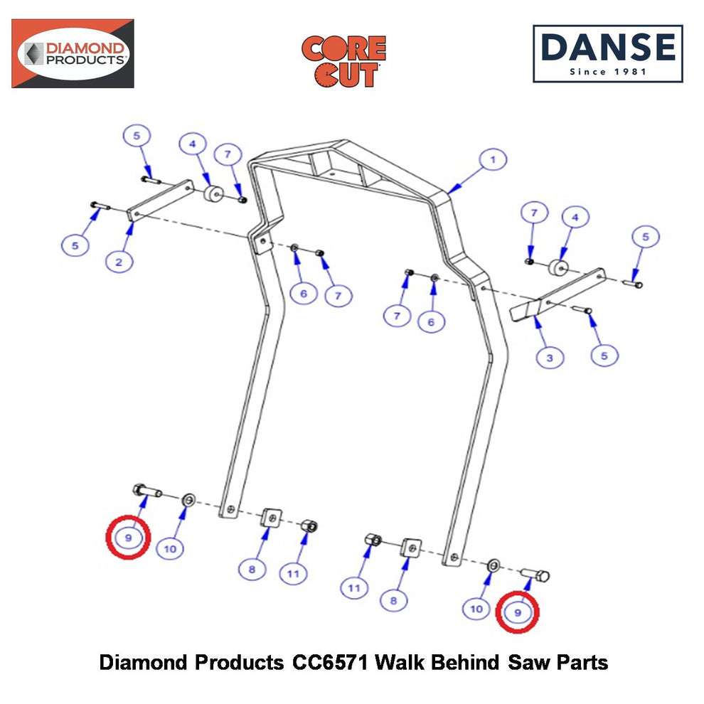 3/4-10X2-1/4 Hex Capscrew 2900465 Fits Core Cut CC6571 Walk Behind Saw By Diamond Products