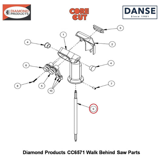 Harness Hydraulic Pump 3 Wire 2800393 Fits Core Cut CC6571 Walk Behind Saw By Diamond Products