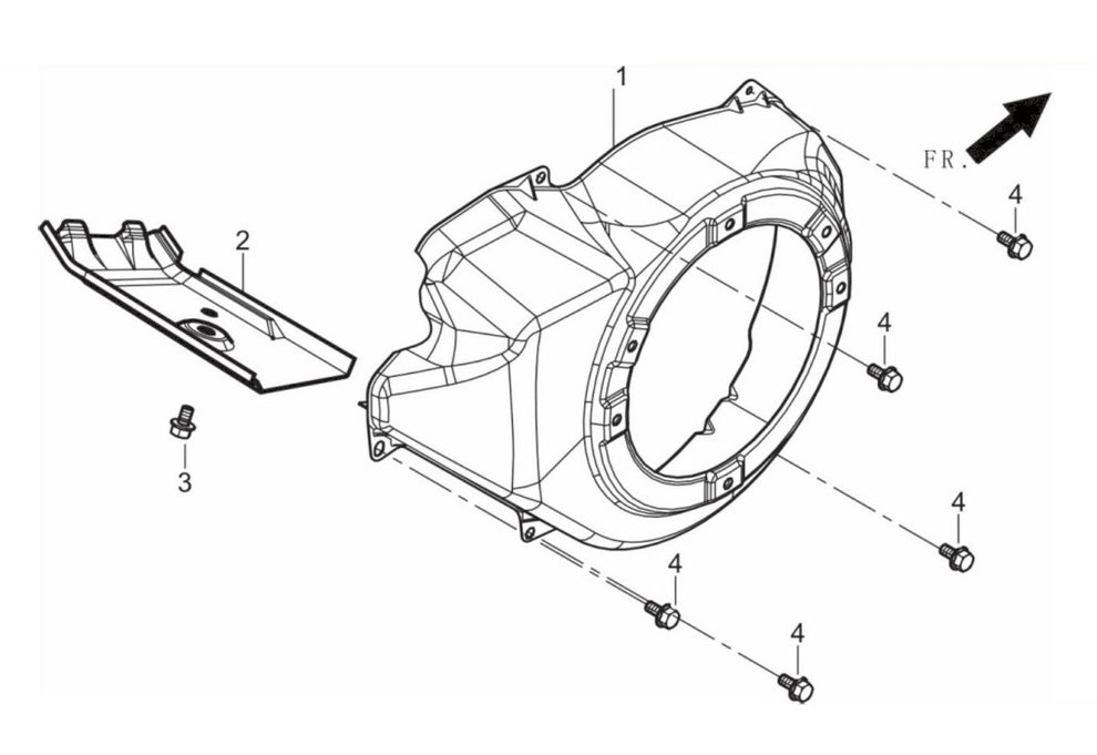 BE9000ER Generator Shroud Assembly Parts by BE Power Equipment
