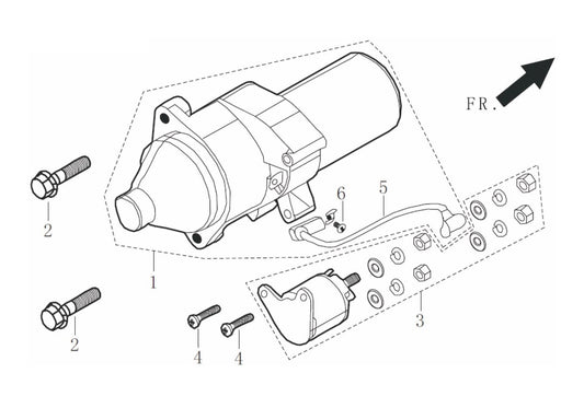 BE9000ER Generator Motor Starter Assembly Parts by BE Power Equipment