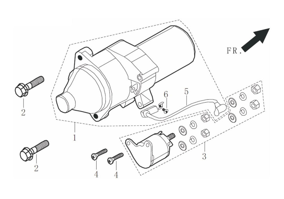 BE9000ER Generator Motor Starter Assembly Parts by BE Power Equipment