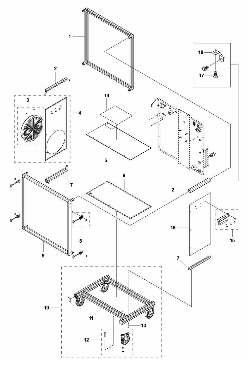 A1200 Chassis Assembly Parts by Husqvarna