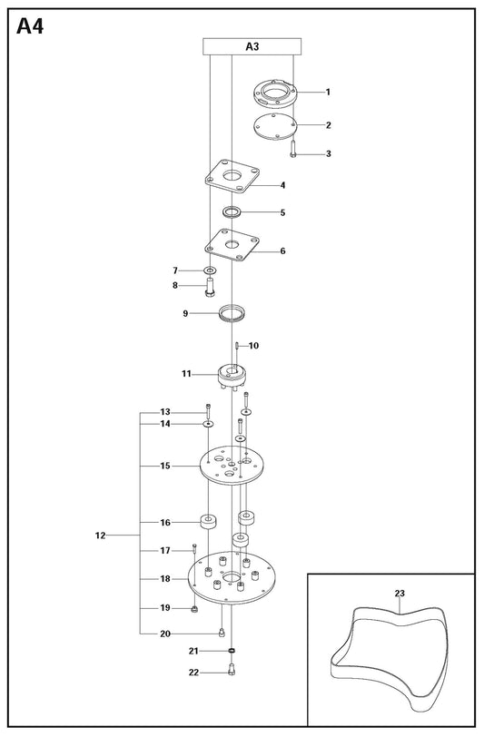 A4 Parts For PG 530,To Machine Number 1208-3,2008-10 By Husqvarna