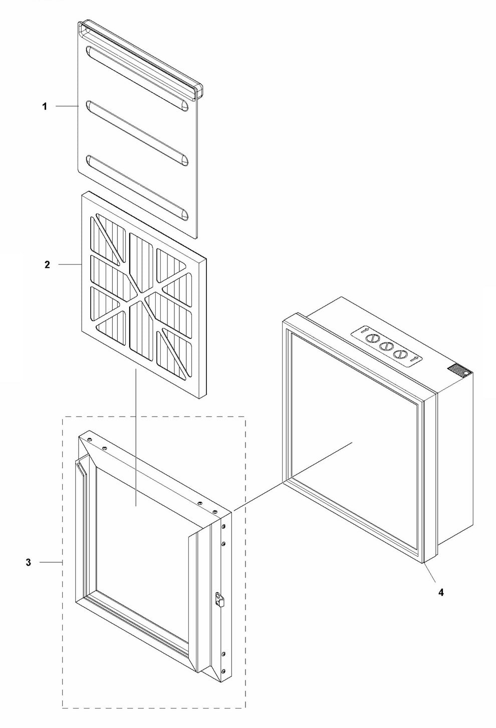 A600 Filter Assembly Parts by Husqvarna