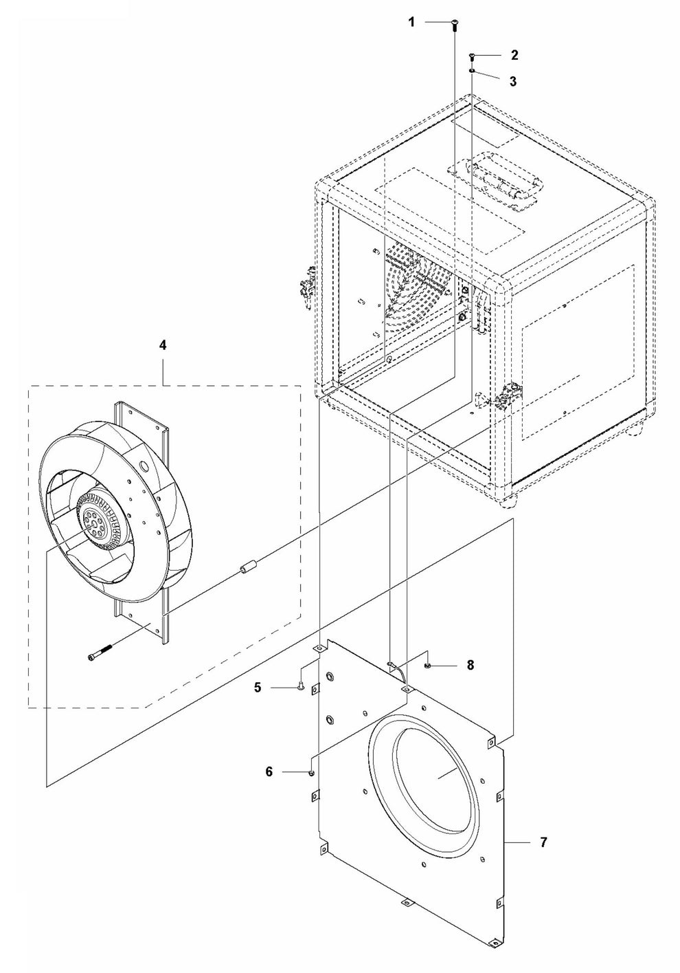 A600 Fan Assembly Parts by Husqvarna
