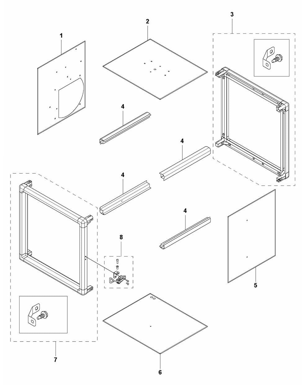 A1000 Housing Assembly Parts by Husqvarna
