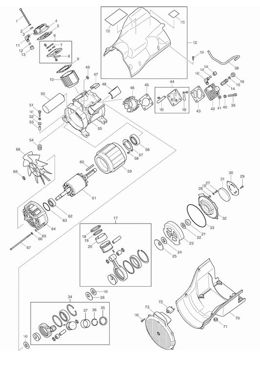 AC310H Air Compressor Assembly-1 Parts