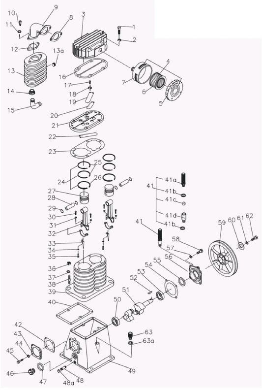 BE AC6520HB Pump Assembly Parts by BE Power Equipment