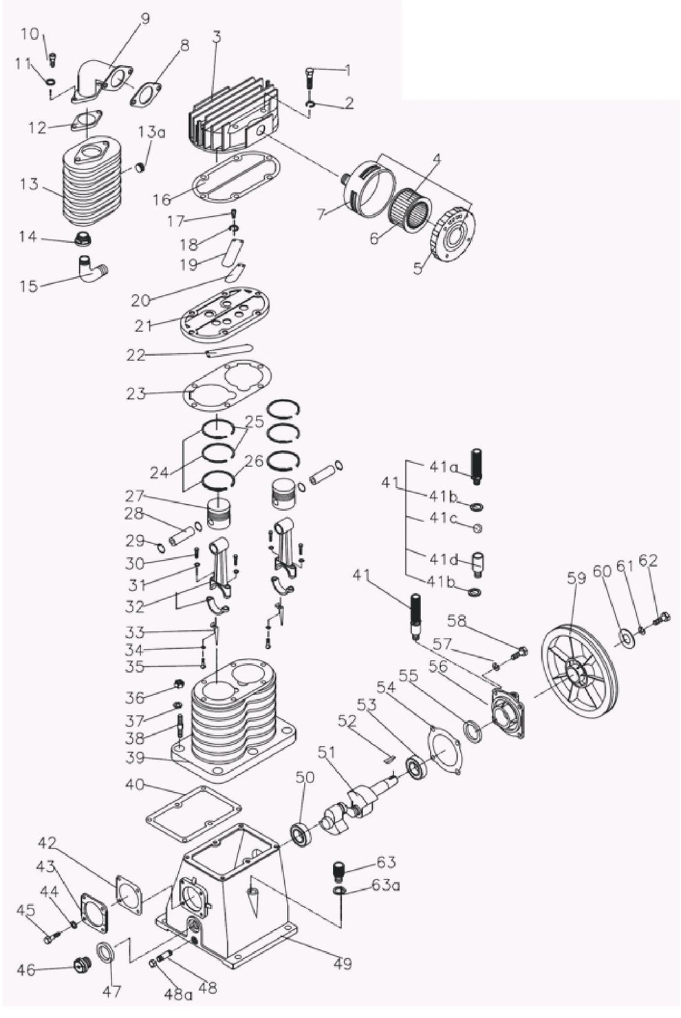 BE AC6520HB Pump Assembly Parts by BE Power Equipment