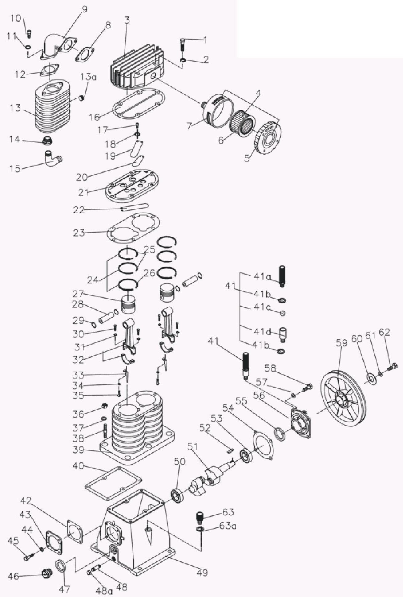 BE AC658HB Pump Assembly Parts by BE Power Equipment