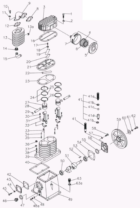 BE AC658HB Pump Assembly Parts by BE Power Equipment