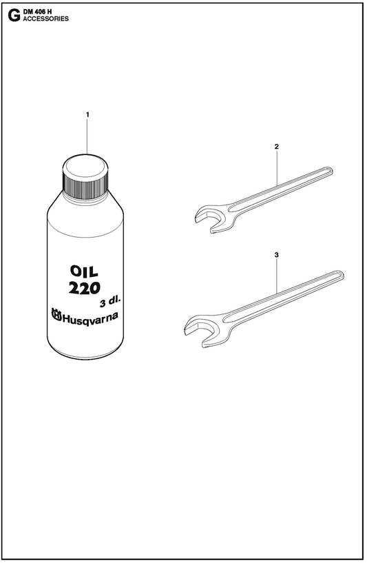 Accessories Parts For Core Drill Motor DM 406 H By Husqvarna