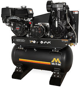 Mi-T-M 30-gallon Two stage Honda Gas Air Compressor/ Generator Combo AG2-SH13-30M