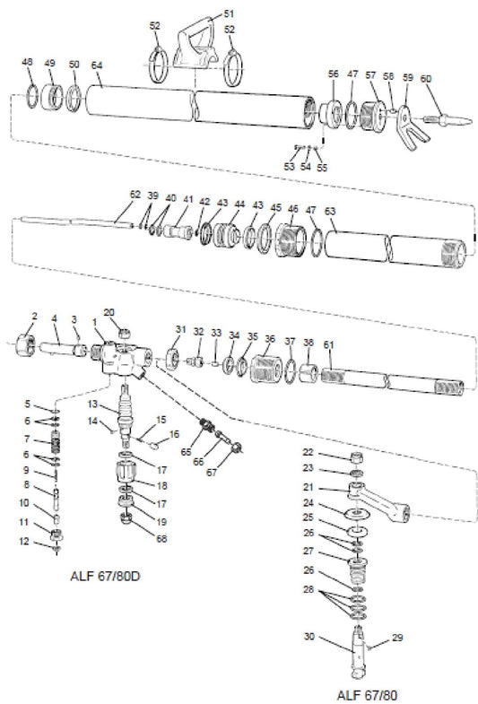 ALF67/80D Pusher Leg