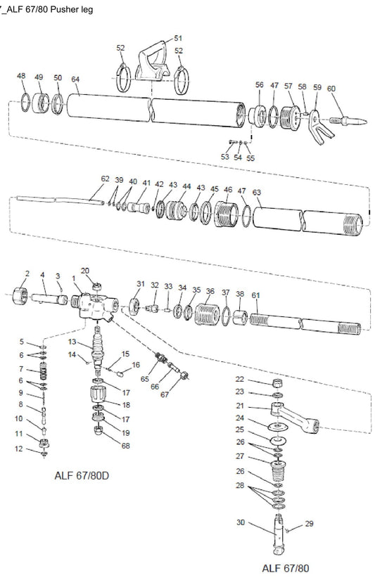 ALF67/80 Pusher Leg