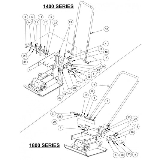 AP1400 Handle Assembly Parts By MBW