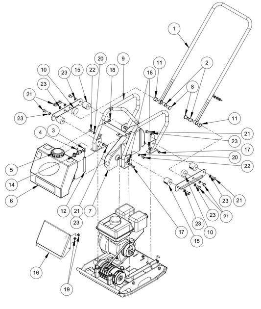 GP2000H Rollcage Assembly Parts By MBW