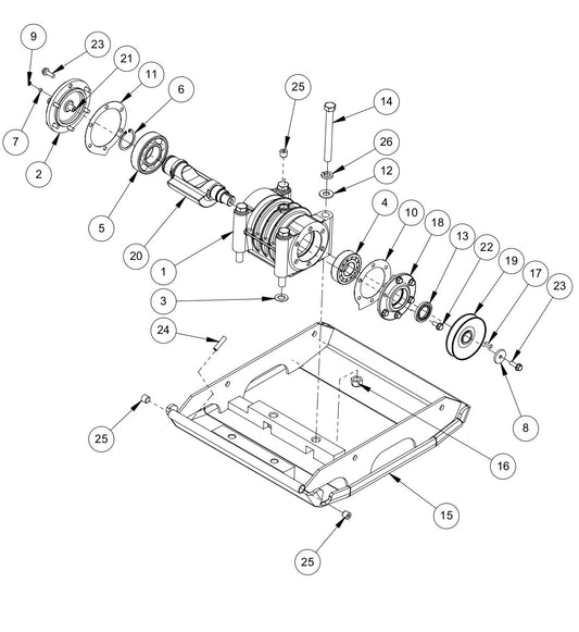 AP2000R Exciter Assembly Parts By MBW