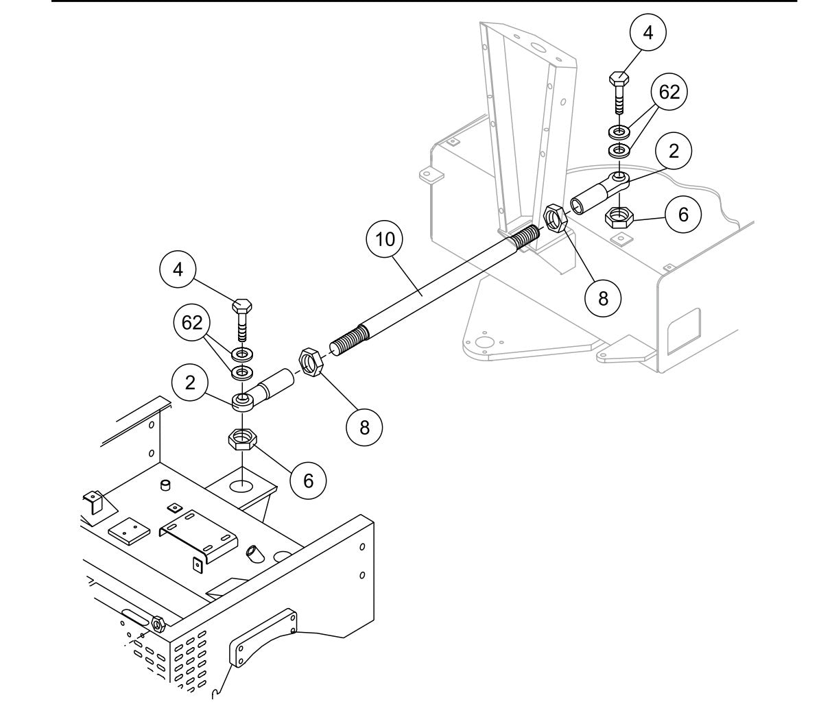 AR13D RIDE-ON ROLLER — Articulation Arm Assy. Parts By Multiquip