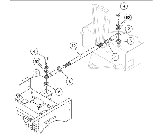 AR13D RIDE-ON ROLLER — Articulation Arm Assy. Parts By Multiquip