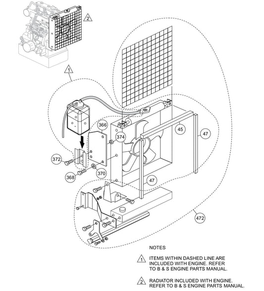 AR13D RIDE-ON ROLLER — Radiator Assy. Parts By Multiquip