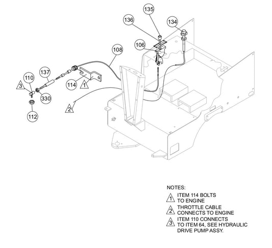 AR13D RIDE-ON ROLLER — Throttle Assy. Parts By Multiquip