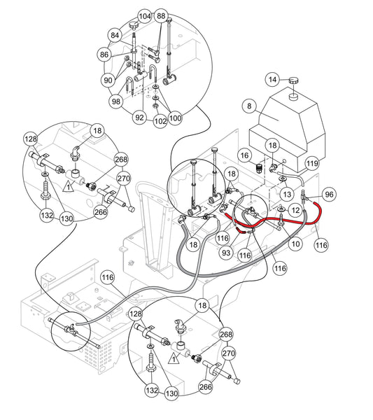 AR13H Water Tank Assembly Parts By Multiquip