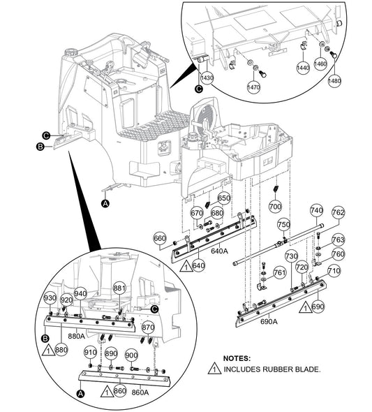 AR14H Scraper Assy. Parts By Multiquip