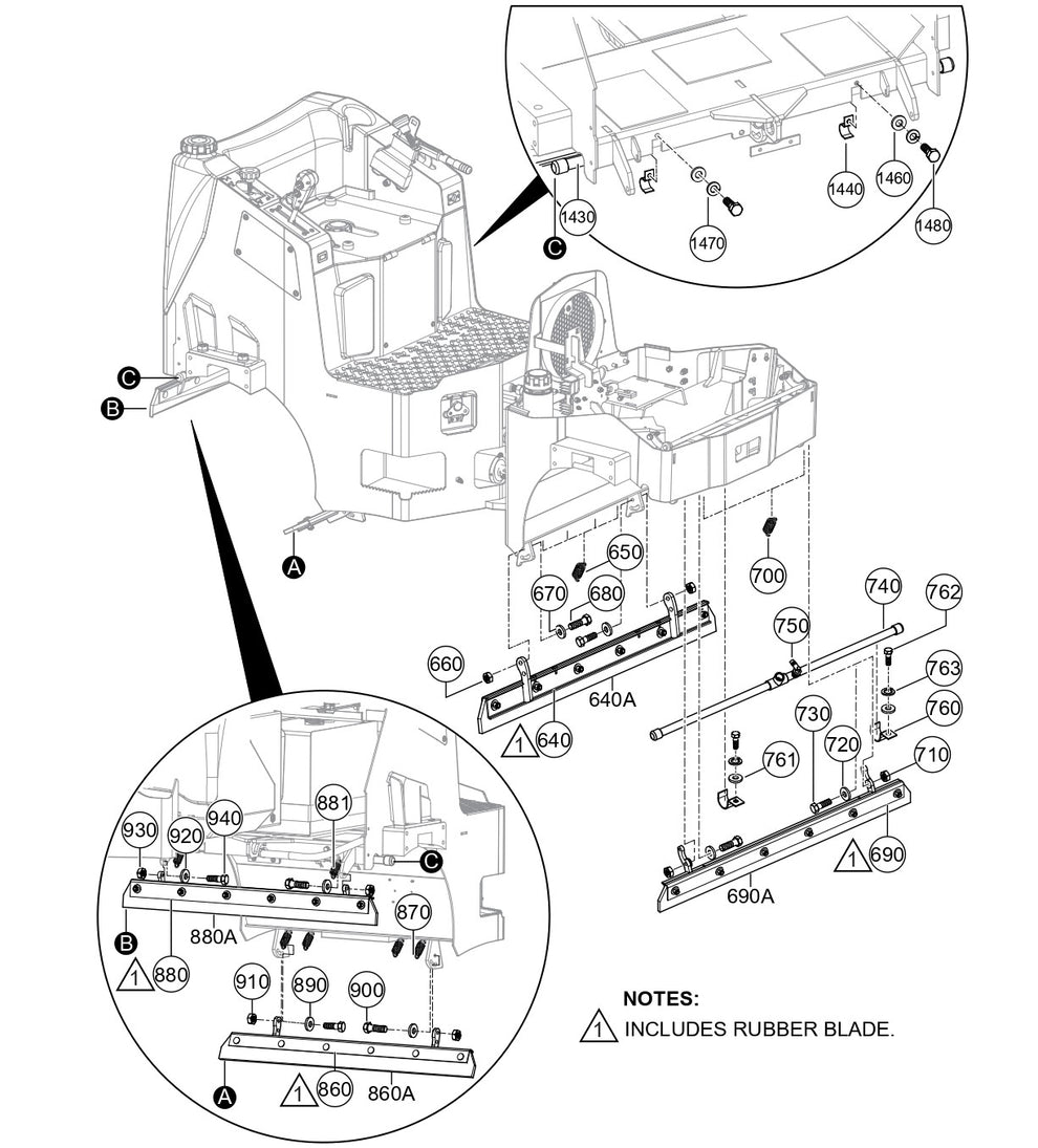 AR14H Scraper Assy. Parts By Multiquip