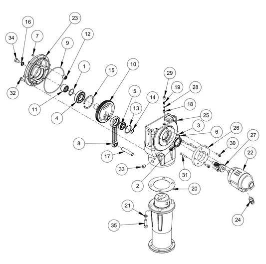 AR56 Gearbox Assembly Parts By MBW