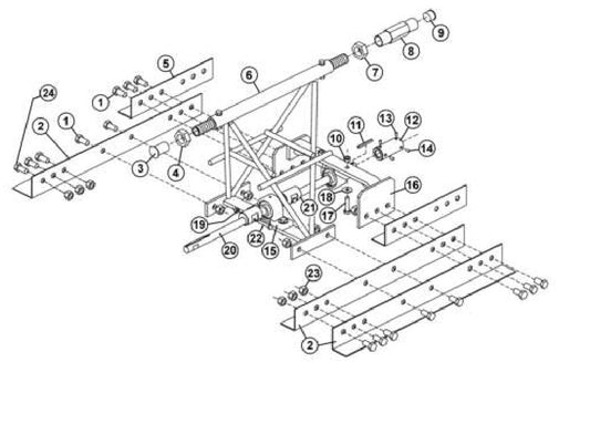 SA12 2’ ECS &amp; ECA  Truss Screed Assembly Parts By Allen Engineering