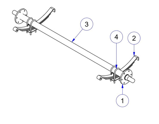 MPS9910 Power Sprayers Axle Assembly Parts by Allen Engineering