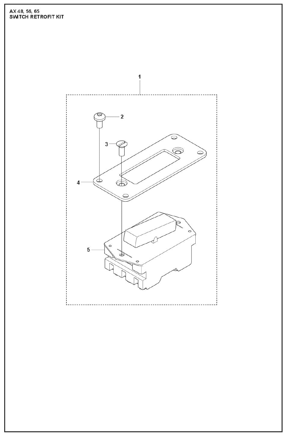 Switch Retrofit Kit Parts For AX By Husqvarna
