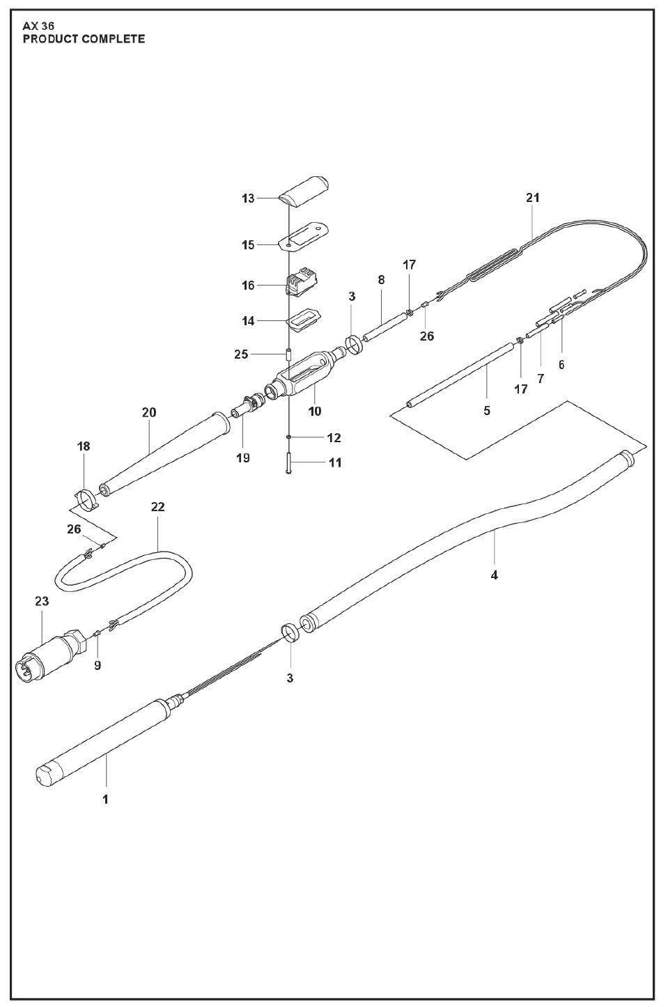 Product Complete Parts For AX By Husqvarna