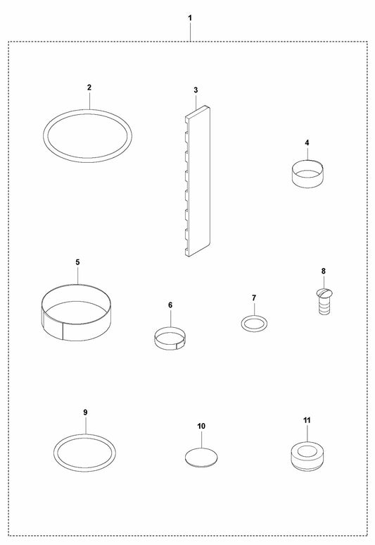 AY 107 SN 481- Service Kit Assembly Parts By Husqvarna