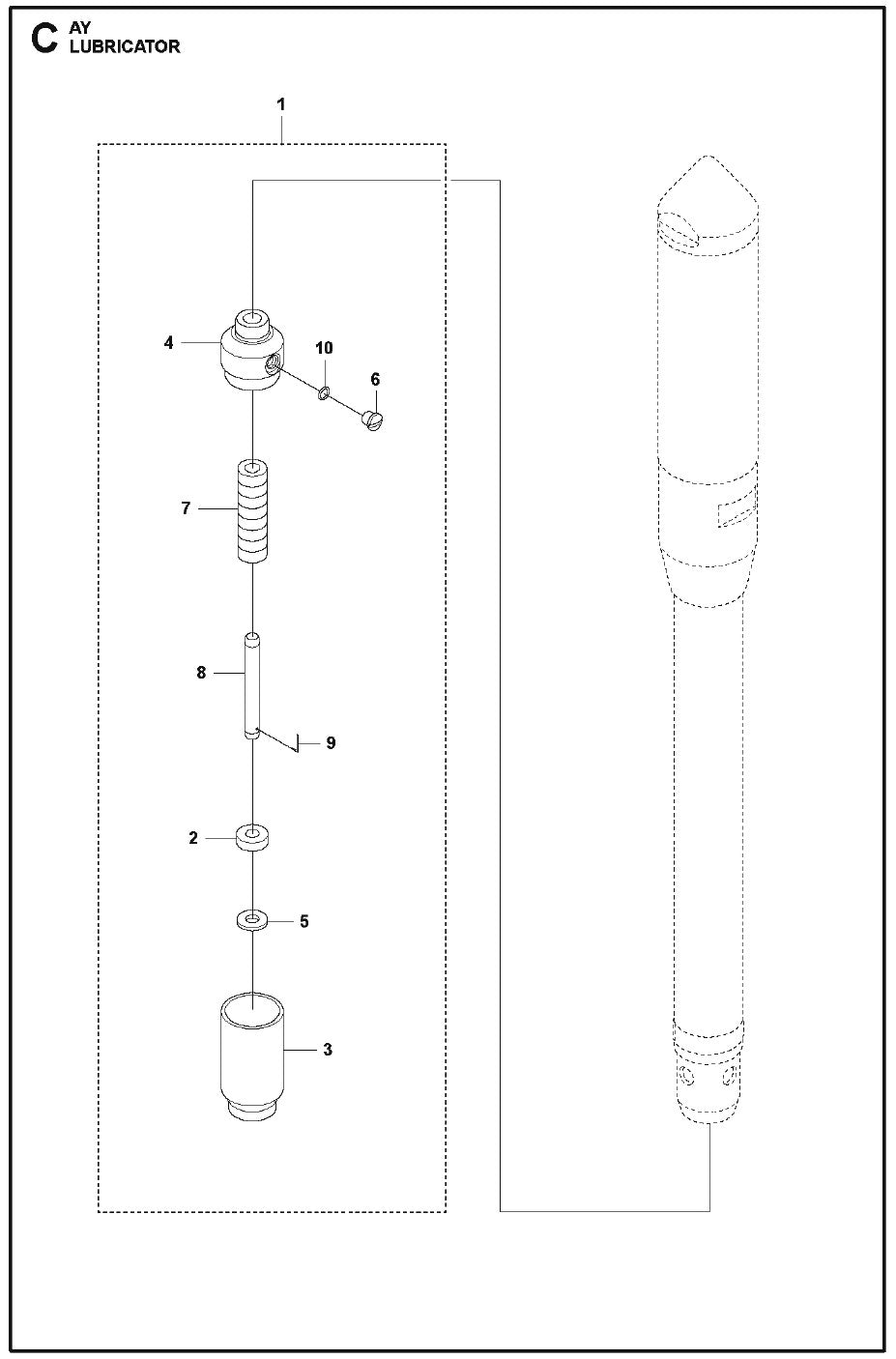 Lubricator Parts For AY By Husqvarna