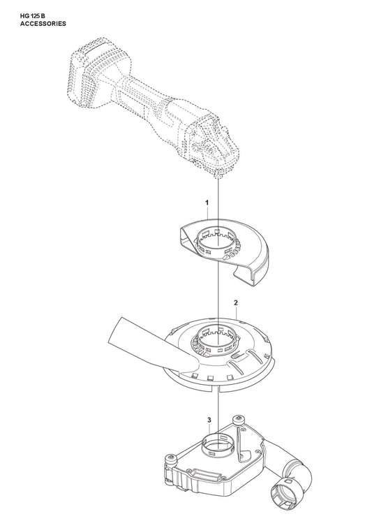 Accessories Parts For HG 125 B By Husqvarna