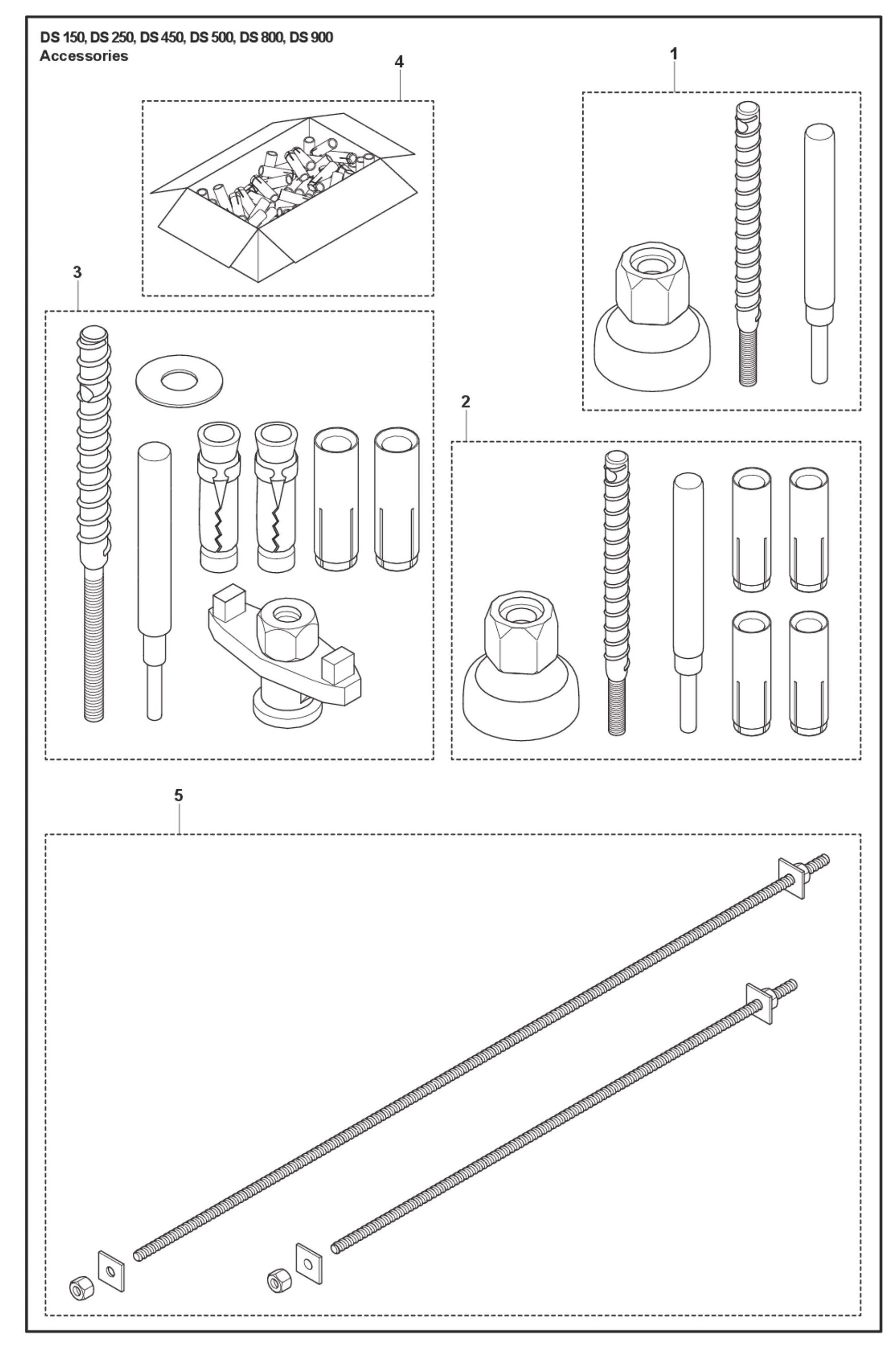 Accessories Parts for DS 150 By Husqvarna