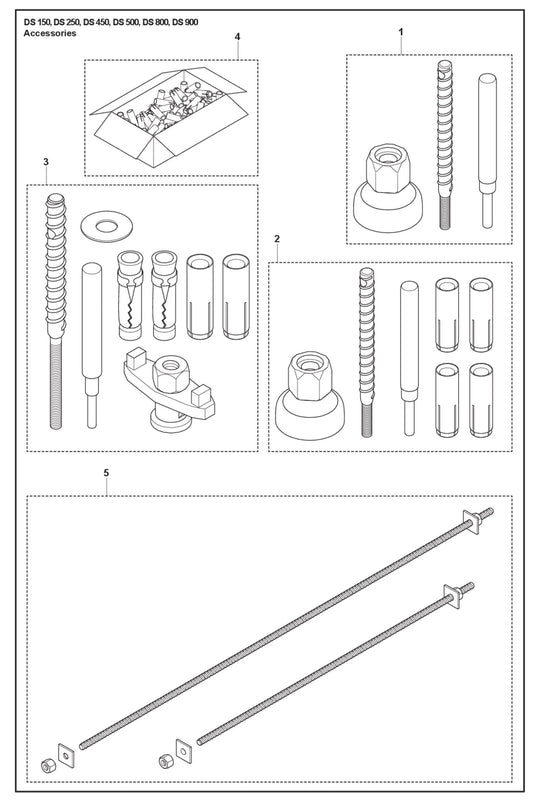 Accessories Parts for DS 150 By Husqvarna